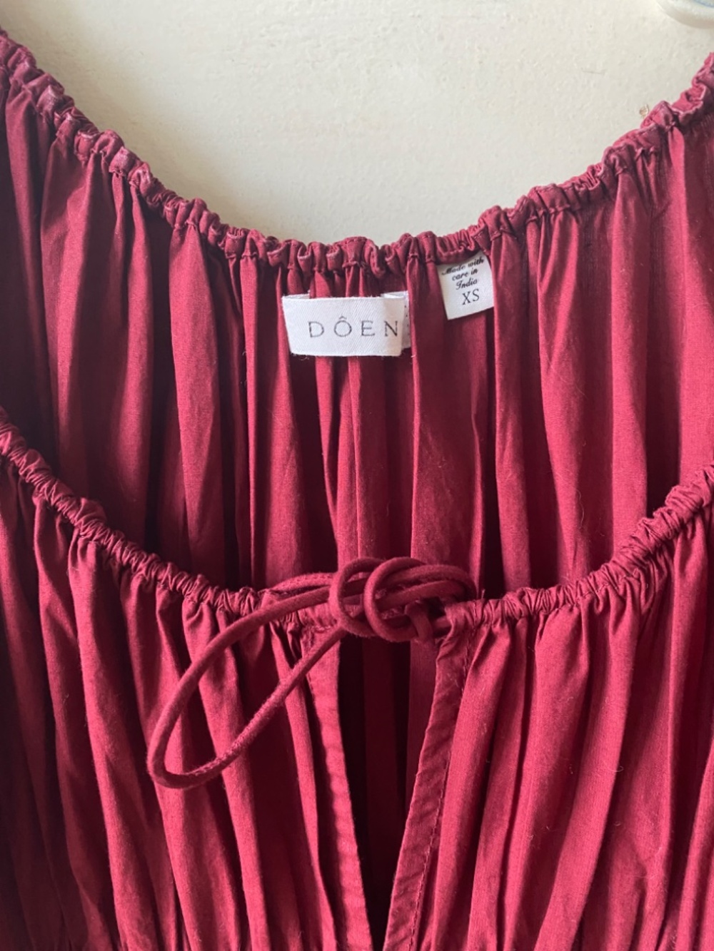 Doen QUINTESSA dress — deep crimson XS - Picture 4 of 6